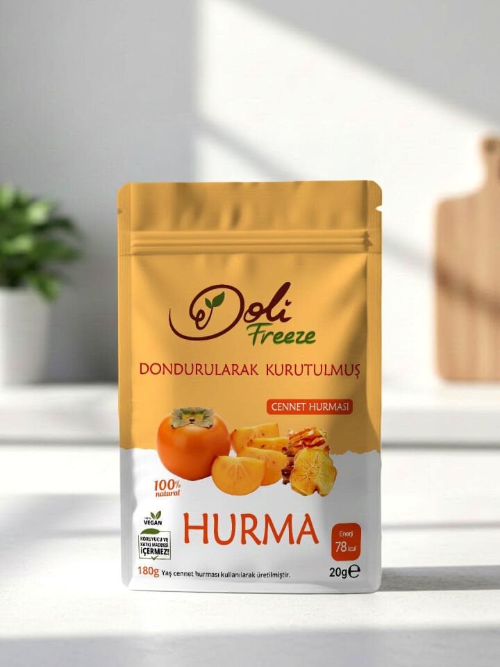 Dondurularak Kurutulmuş Cennet Hurması 20 Gram