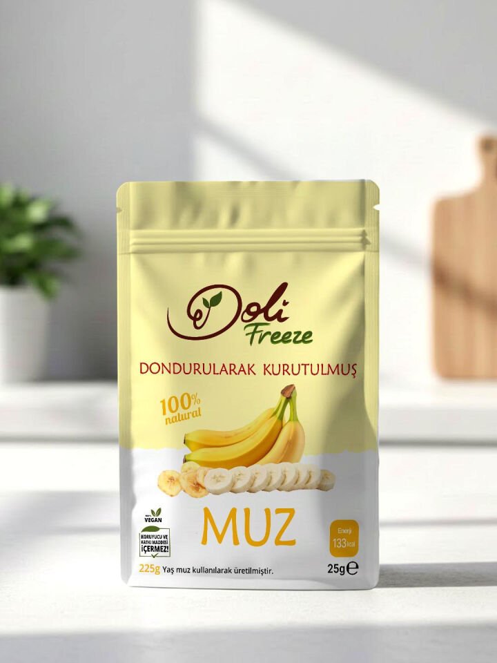 Dondurularak Kurutulmuş Muz 25 Gram