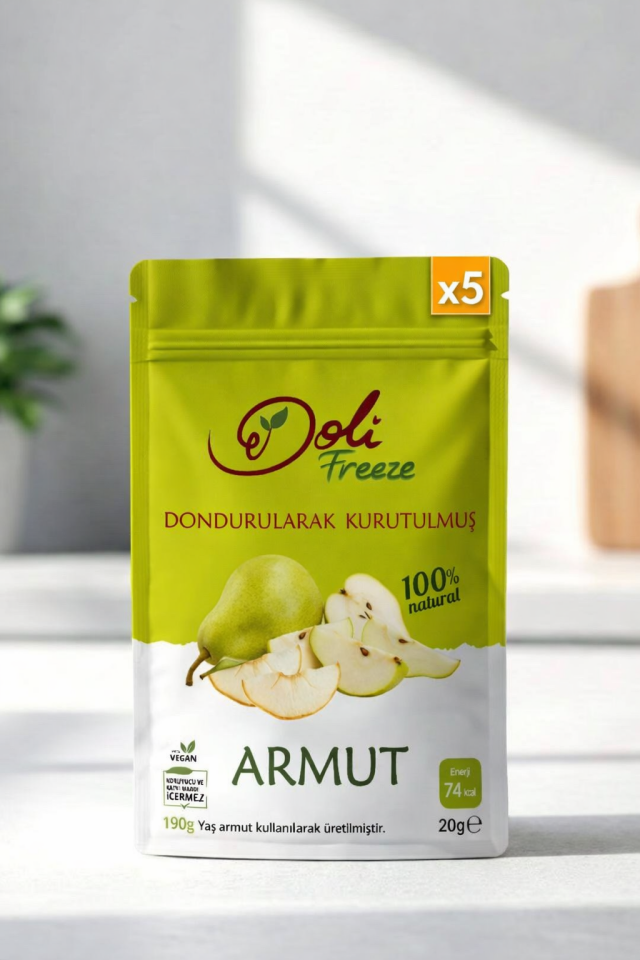 Dondurularak Kurutulmuş Armut 5'li Set