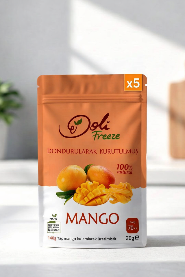 Dondurularak Kurutulmuş Mango 5'li Set