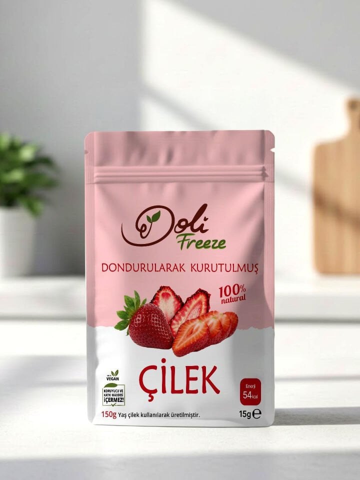 Dondurularak Kurutulmuş Çilek 15 Gram